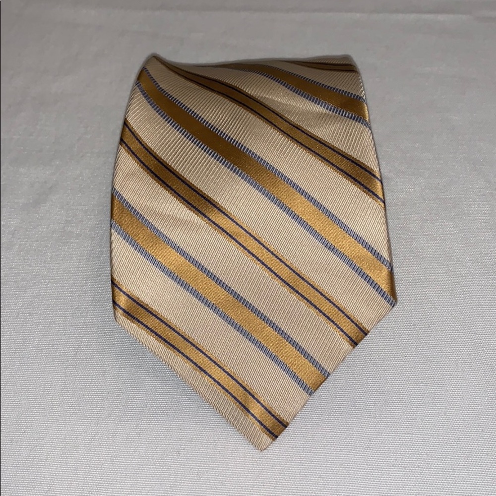 Jones New York Striped Silk Tie NWOT Wrinkled